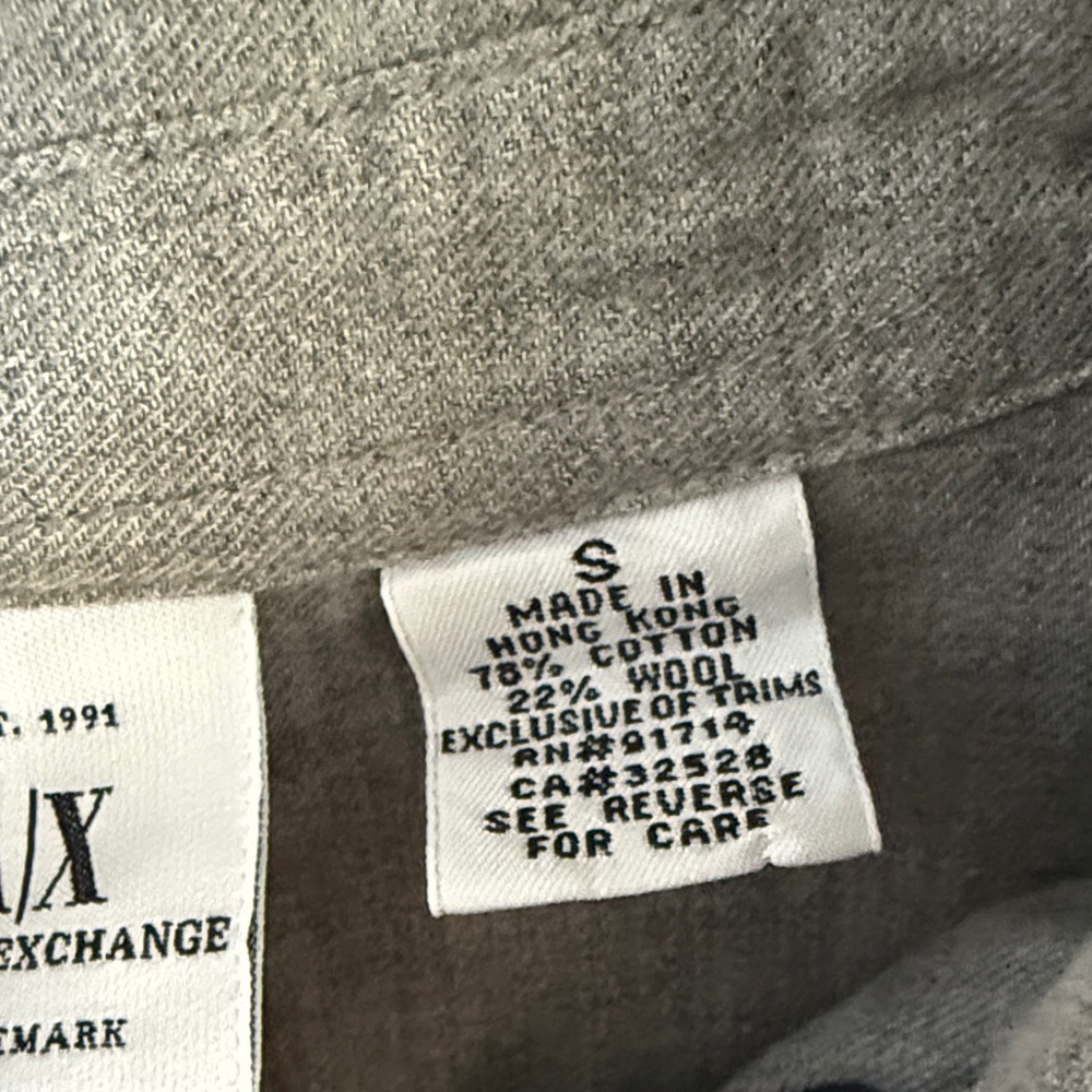 Armani Exchange Gray Button Down Long Sleeve Shirt - image 4